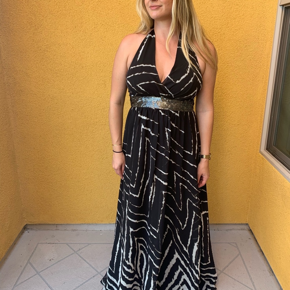 Maxi dress w sequence